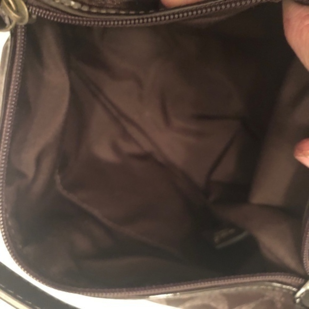 Coach lured brown metallic bronze studded mini bag - Picture 12 of 12